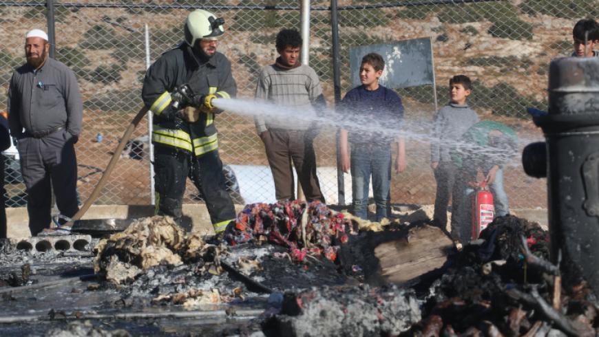 وفاة طفلتين وإصابة والدتهما باحتراق خيمتهن شمالي حلب