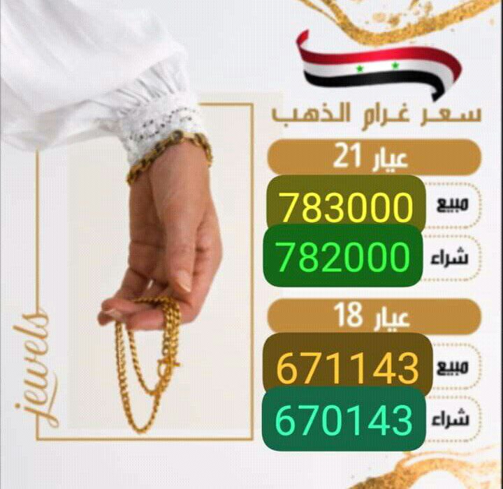 الذهب يُحلِّق والغرام الواحد يقترب من الـ 800 ألف ليرة سورية